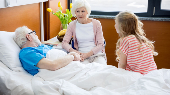 Besuch im Krankenhaus