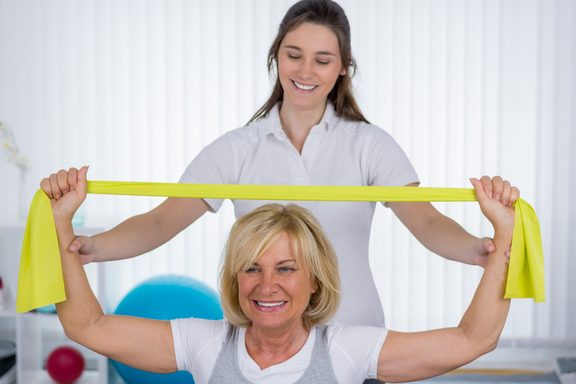 Therapeutin mit Patientin